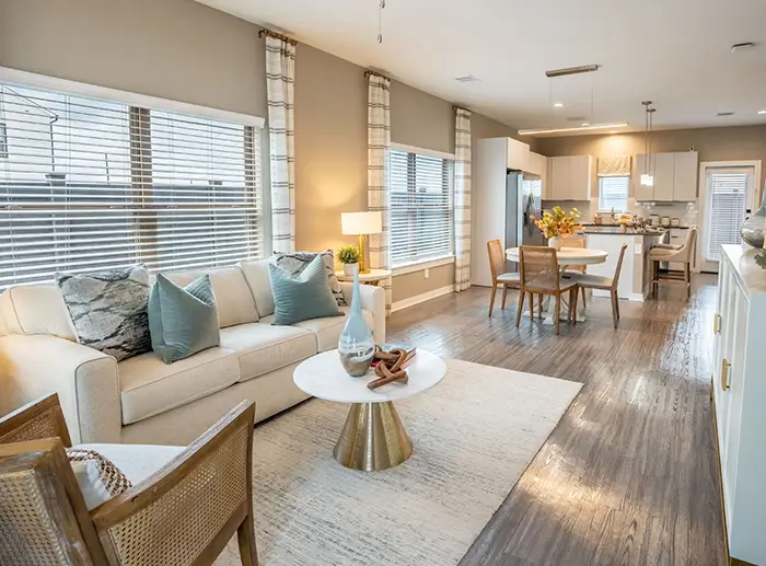 furnished living space